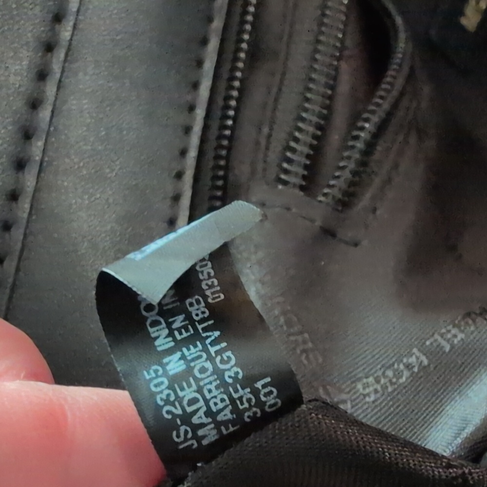 Michael Kors Black Tote with Gold Accents - Picture 14 of 16